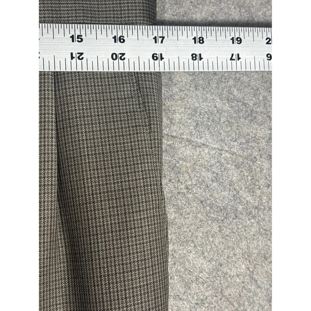 Lauren Ralph Lauren Mens Brown Wool Pleated Cuffed Dress Pants 34W 32L 490006038
